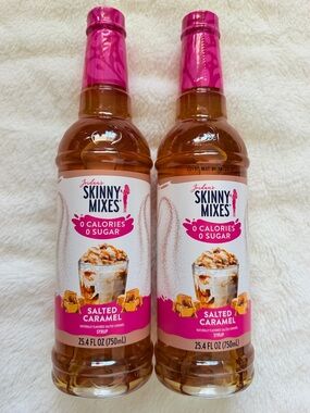 Jordan's Skinny Mixes Salted Caramel - Lot of 2 - Zero Sugar - Zero Calories